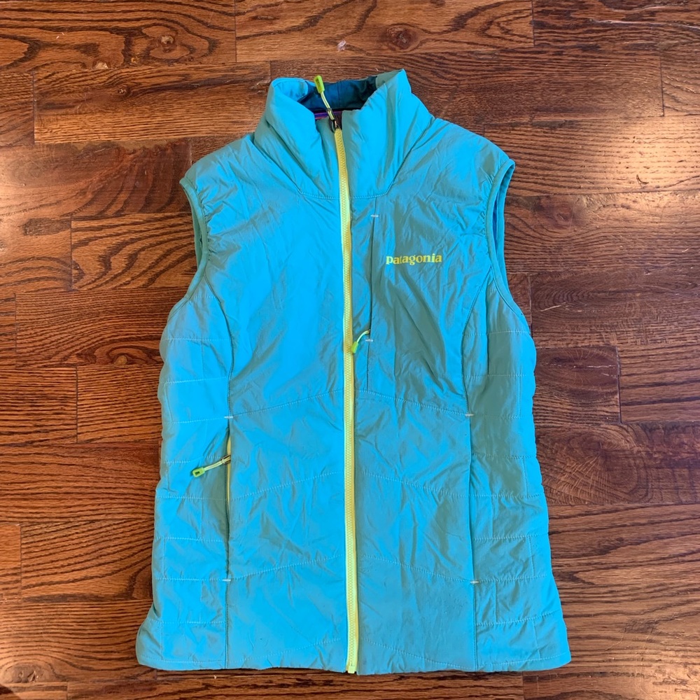 Patagonia Green/Yellow Nano Air Vest XS